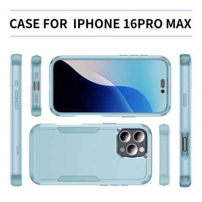 For iPhone 16 Pro Max Commuter Shockproof TPU + PC Phone Case(Grey Green) by buy2fix