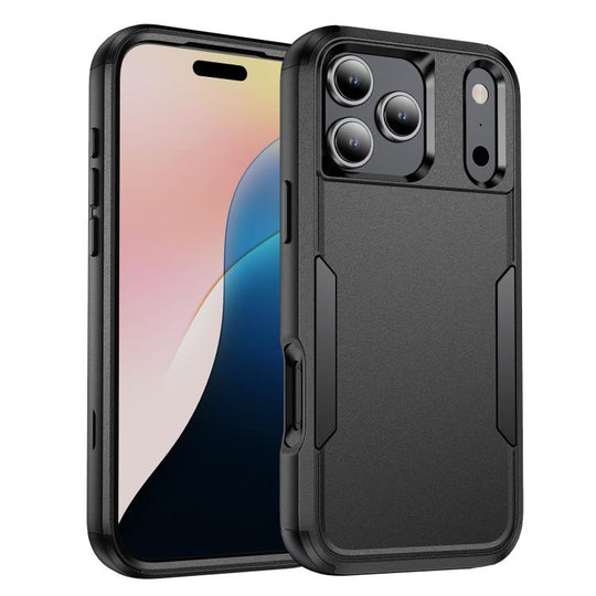 For iPhone 18 Pro Max / 17 Pro Max Commuter Shockproof TPU + PC Phone Case(Black)