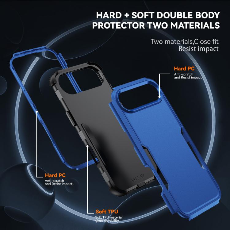 For iPhone Air Commuter Shockproof TPU + PC Phone Case(Royal Blue+Black) - iPhone Air Cases by buy2fix | Online Shopping UK | buy2fix