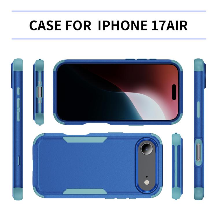 For iPhone Air Commuter Shockproof TPU + PC Phone Case(Royal Blue+Grey Green) - iPhone Air Cases by buy2fix | Online Shopping UK | buy2fix