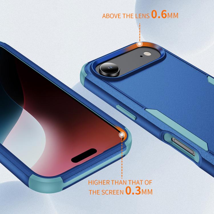 For iPhone Air Commuter Shockproof TPU + PC Phone Case(Royal Blue+Grey Green) - iPhone Air Cases by buy2fix | Online Shopping UK | buy2fix