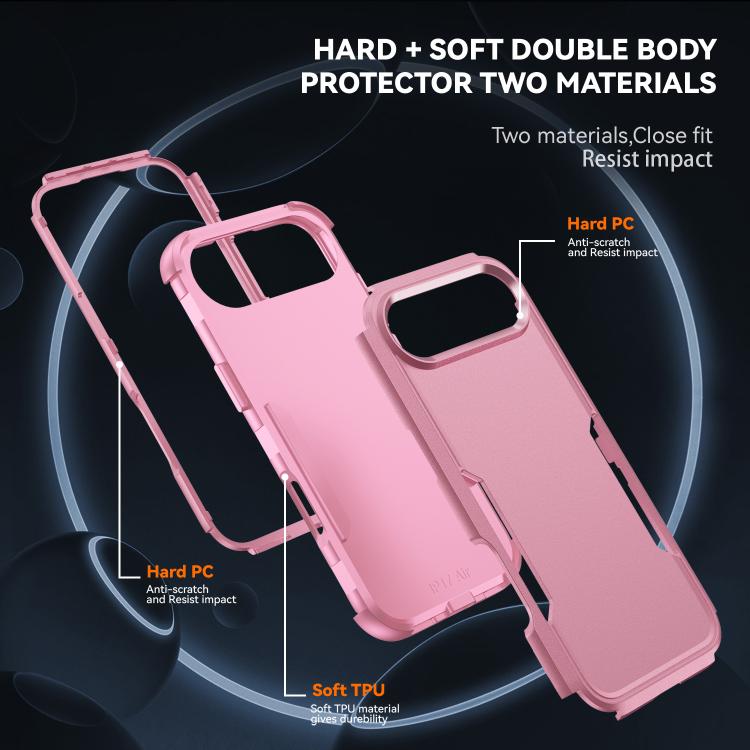 For iPhone Air Commuter Shockproof TPU + PC Phone Case(Pink) - iPhone Air Cases by buy2fix | Online Shopping UK | buy2fix