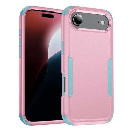 For iPhone Air Commuter Shockproof TPU + PC Phone Case(Pink+Grey Green) - iPhone Air Cases by buy2fix | Online Shopping UK | buy2fix