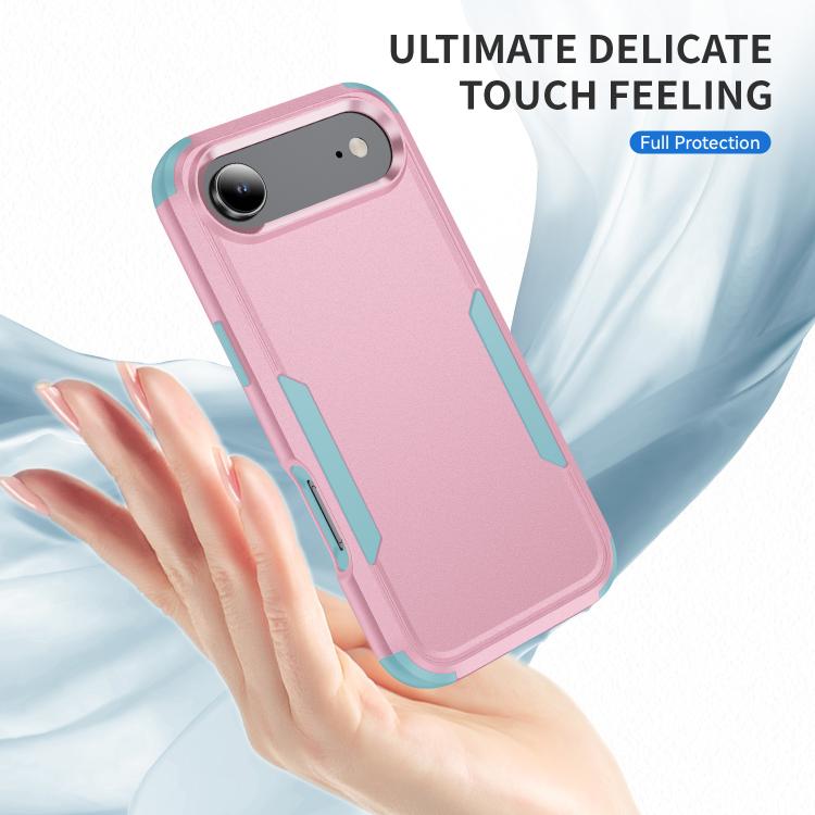 For iPhone Air Commuter Shockproof TPU + PC Phone Case(Pink+Grey Green) - iPhone Air Cases by buy2fix | Online Shopping UK | buy2fix