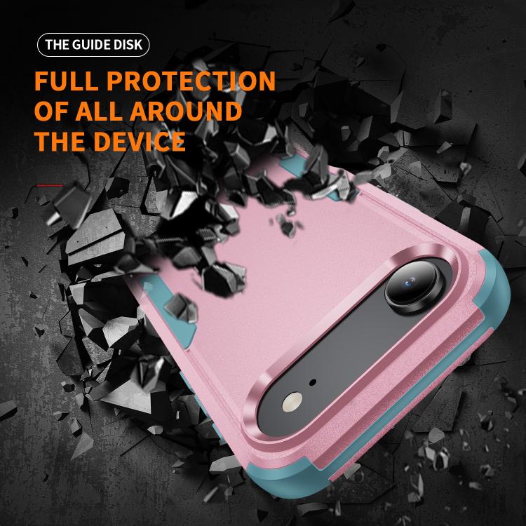 For iPhone Air Commuter Shockproof TPU + PC Phone Case(Pink+Grey Green) - iPhone Air Cases by buy2fix | Online Shopping UK | buy2fix