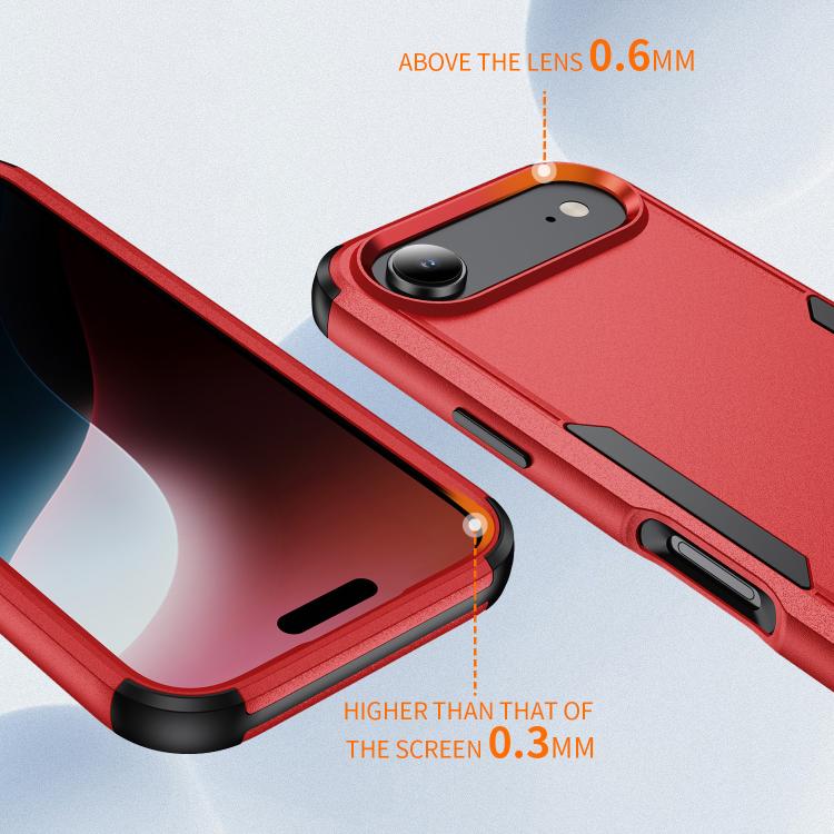 For iPhone Air Commuter Shockproof TPU + PC Phone Case(Red+Black) - iPhone Air Cases by buy2fix | Online Shopping UK | buy2fix