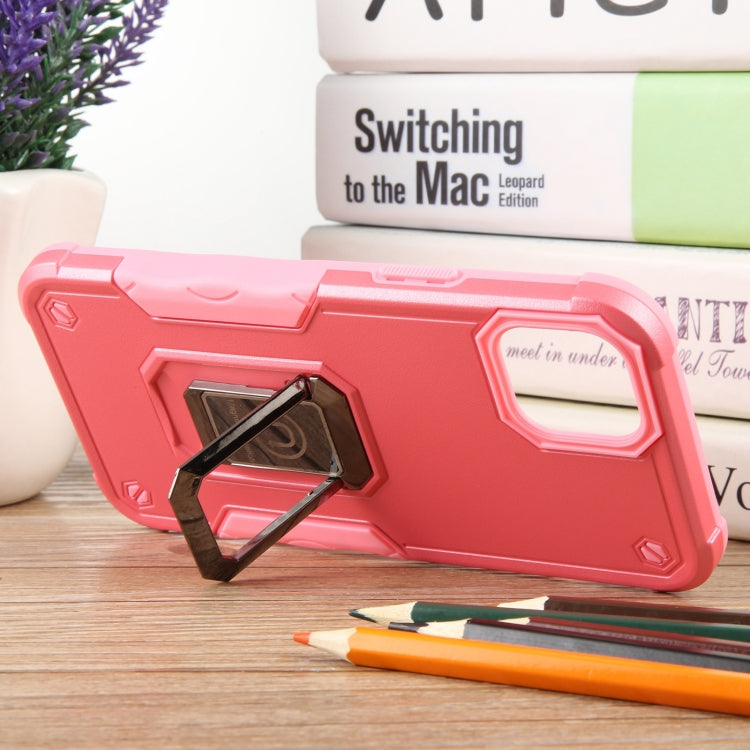 For iPhone 15 Plus Non-slip Shockproof Armor Phone Case with Ring Holder(Pink) - iPhone 15 Plus Cases by buy2fix | Online Shopping UK | buy2fix