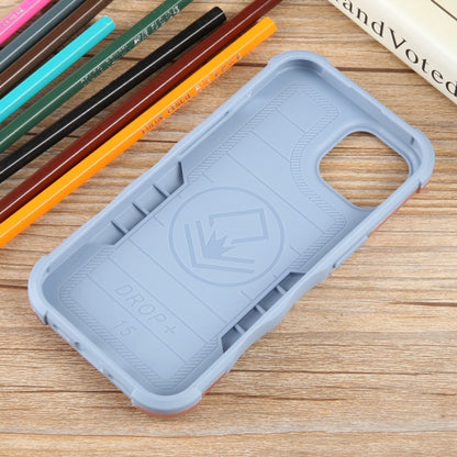 For iPhone 15 Non-slip Shockproof Armor Phone Case with Ring Holder(Rose Gold) - iPhone 15 Cases by buy2fix | Online Shopping UK | buy2fix