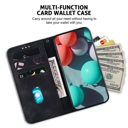 For Xiaomi 13 5G 7-shaped Embossed Leather Phone Case(Black) - Xiaomi Cases by buy2fix | Online Shopping UK | buy2fix
