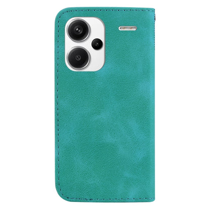 For Xiaomi Redmi Note 13 Pro+ 5G 7-shaped Embossed Leather Phone Case(Green) - Xiaomi Cases by buy2fix | Online Shopping UK | buy2fix