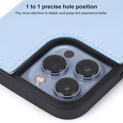 For iPhone 12 / 12 Pro Fish Tail Card Slot PU + TPU Phone Case with Long Lanyard(Black) - iPhone 12 / 12 Pro Cases by buy2fix | Online Shopping UK | buy2fix