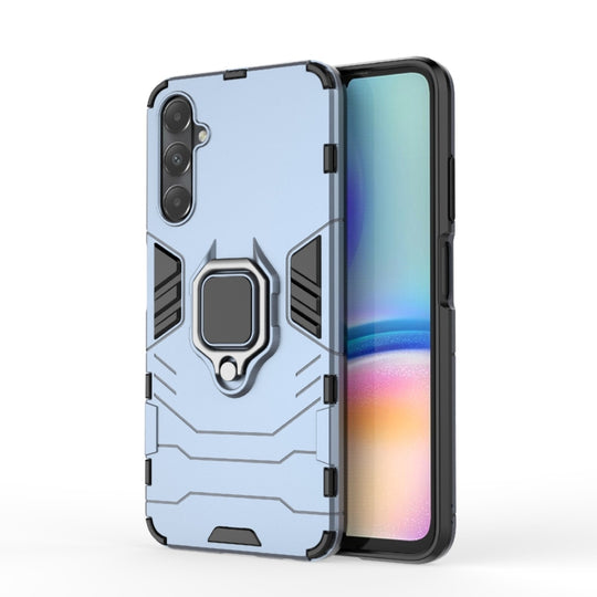 For Samsung Galaxy A05s 4G PC + TPU Shockproof Protective Phone Case with Magnetic Ring Holder(Navy Blue)