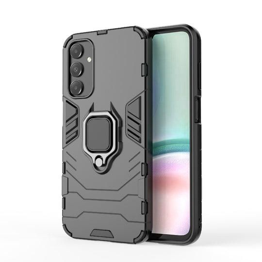 For Samsung Galaxy A15 PC + TPU Shockproof Protective Phone Case with Magnetic Ring Holder(Black)