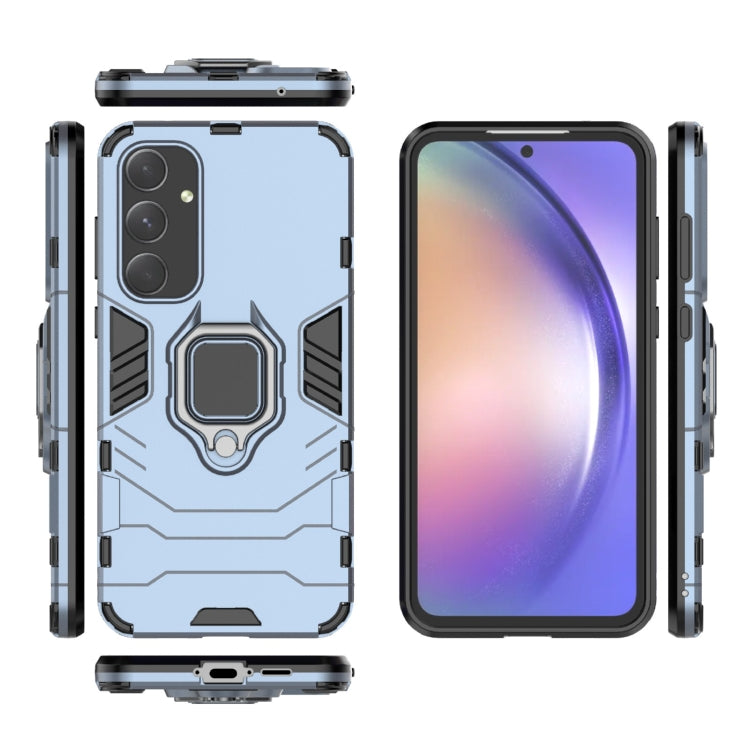 For Samsung Galaxy A55 5G PC + TPU Shockproof Protective Phone Case with Magnetic Ring Holder(Navy Blue) by buy2fix
