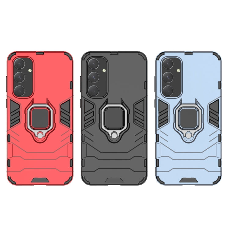 For Samsung Galaxy A55 5G PC + TPU Shockproof Protective Phone Case with Magnetic Ring Holder(Navy Blue) by buy2fix