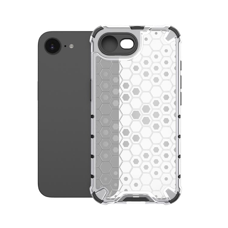 For iPhone 16e Honeycomb Shockproof Phone Case(White) - iPhone 16e Cases by buy2fix | Online Shopping UK | buy2fix