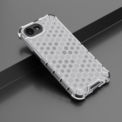 For iPhone 16e Honeycomb Shockproof Phone Case(White) - iPhone 16e Cases by buy2fix | Online Shopping UK | buy2fix