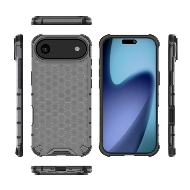 For iPhone Air Honeycomb Shockproof Phone Case(Black) - iPhone Air Cases by buy2fix | Online Shopping UK | buy2fix