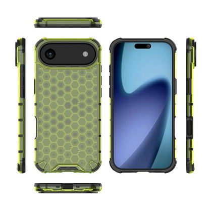 For iPhone Air Honeycomb Shockproof Phone Case(Green) - iPhone Air Cases by buy2fix | Online Shopping UK | buy2fix