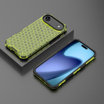 For iPhone Air Honeycomb Shockproof Phone Case(Green) - iPhone Air Cases by buy2fix | Online Shopping UK | buy2fix