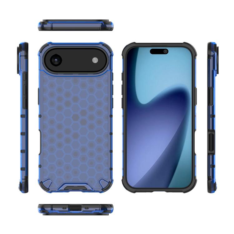For iPhone Air Honeycomb Shockproof Phone Case(Blue) - iPhone Air Cases by buy2fix | Online Shopping UK | buy2fix