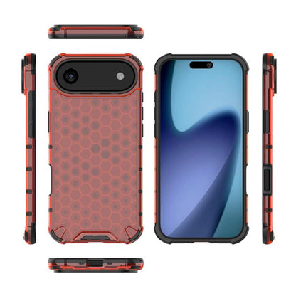 For iPhone Air Honeycomb Shockproof Phone Case(Red) - iPhone Air Cases by buy2fix | Online Shopping UK | buy2fix
