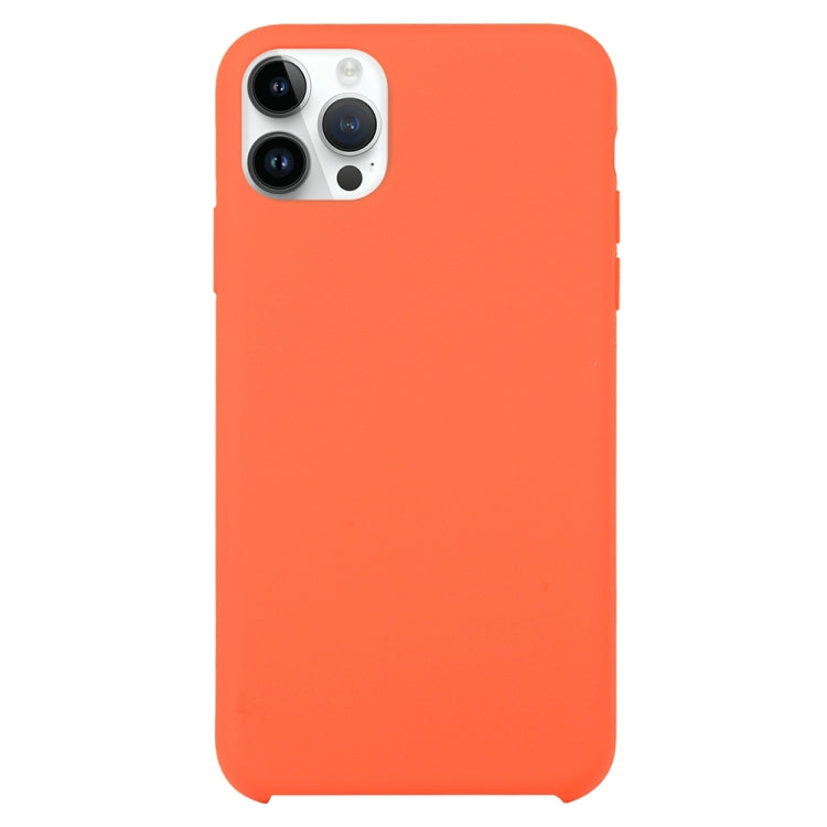Solid Silicone Phone Case For iPhone 16 Pro Max(Orange) - iPhone 16 Pro Max Cases by buy2fix | Online Shopping UK | buy2fix