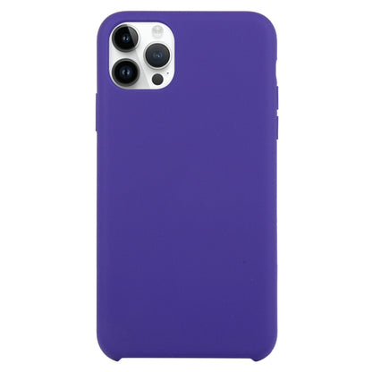 Solid Silicone Phone Case For iPhone 16 Pro Max(Dark Purple) - iPhone 16 Pro Max Cases by buy2fix | Online Shopping UK | buy2fix