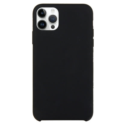 Solid Silicone Phone Case For iPhone 16 Pro(Black) - iPhone 16 Pro Cases by buy2fix | Online Shopping UK | buy2fix