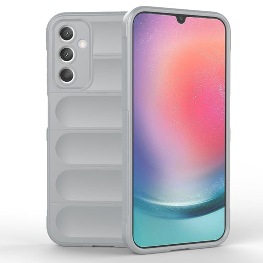 For Samsung Galaxy A25 5G Magic Shield TPU + Flannel Phone Case(Grey) by buy2fix