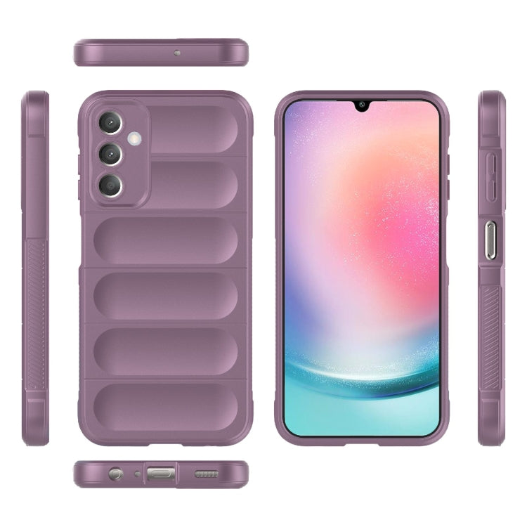 For Samsung Galaxy A25 5G Magic Shield TPU + Flannel Phone Case(Purple) by buy2fix