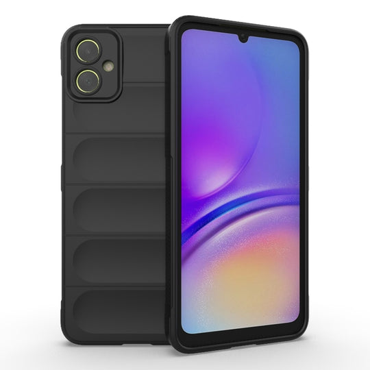 For Samsung Galaxy A05 4G Magic Shield TPU + Flannel Phone Case(Black)