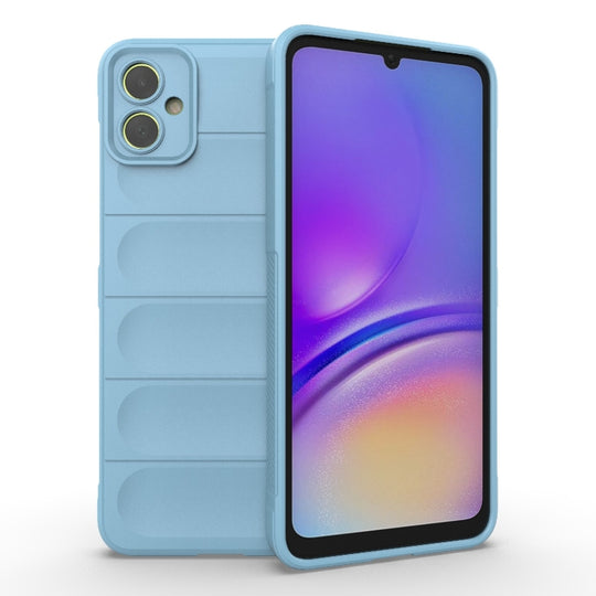 For Samsung Galaxy A05 4G Magic Shield TPU + Flannel Phone Case(Light Blue)