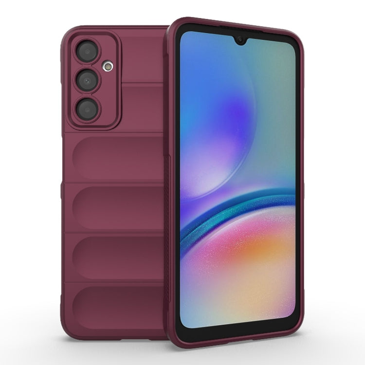 For Samsung Galaxy A05s 4G Magic Shield TPU + Flannel Phone Case(Wine Red) by buy2fix