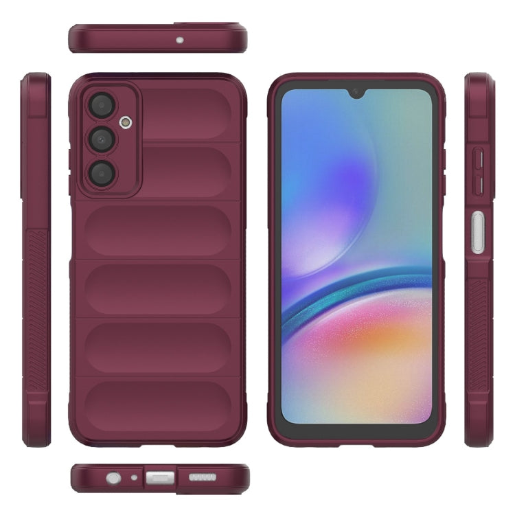 For Samsung Galaxy A05s 4G Magic Shield TPU + Flannel Phone Case(Wine Red) by buy2fix
