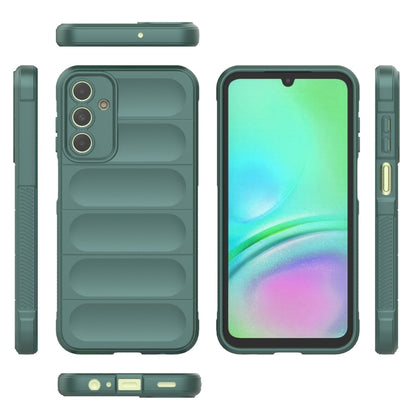 For Samsung Galaxy A15 5G Magic Shield TPU + Flannel Phone Case(Dark Green) by buy2fix