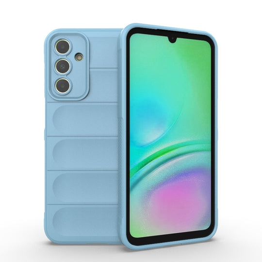 For Samsung Galaxy A15 5G Magic Shield TPU + Flannel Phone Case(Light Blue)