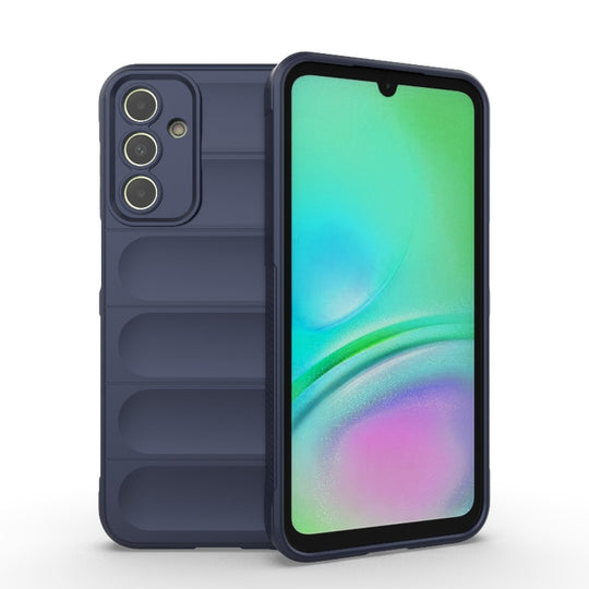 For Samsung Galaxy A15 5G Magic Shield TPU + Flannel Phone Case(Dark Blue)