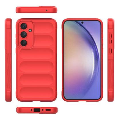 For Samsung Galaxy A35 5G Magic Shield TPU + Flannel Phone Case(Red) by buy2fix