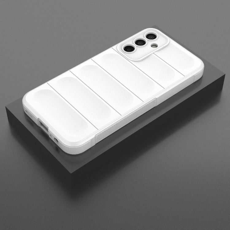 For Samsung Galaxy F15 5G Global Magic Shield TPU + Flannel Phone Case(White) by buy2fix