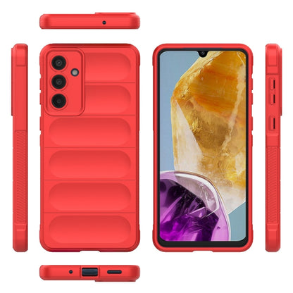 For Samsung Galaxy M55 5G Magic Shield TPU + Flannel Phone Case(Red) by buy2fix