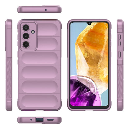 For Samsung Galaxy M55 5G Magic Shield TPU + Flannel Phone Case(Purple) by buy2fix