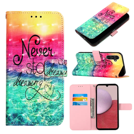 For Samsung Galaxy A05s 3D Painting Horizontal Flip Leather Phone Case(Chasing Dreams)