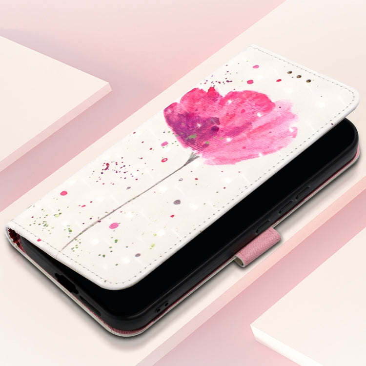 For Samsung Galaxy A55 3D Painting Horizontal Flip Leather Phone Case(Flower) by buy2fix