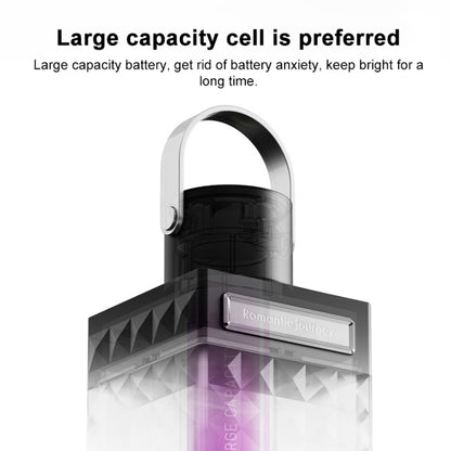 Outdoor Portable LED Camping Light Rechargeable Emergency Light(Black) by buy2fix