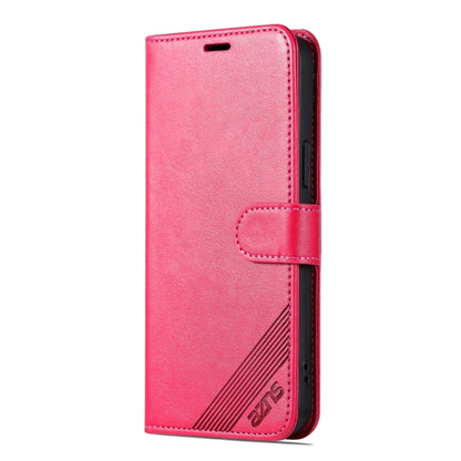 For iPhone 15 AZNS Sheepskin Texture Flip Leather Phone Case(Red) - iPhone 15 Cases by AZNS | Online Shopping UK | buy2fix