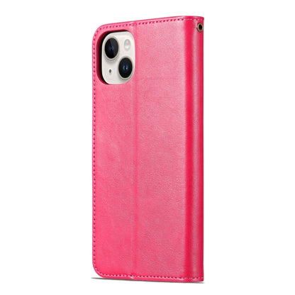 For iPhone 15 AZNS Sheepskin Texture Flip Leather Phone Case(Red) - iPhone 15 Cases by AZNS | Online Shopping UK | buy2fix
