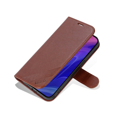 For iPhone 15 Pro AZNS Sheepskin Texture Flip Leather Phone Case(Brown) - iPhone 15 Pro Cases by AZNS | Online Shopping UK | buy2fix