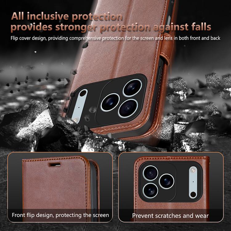 For iPhone 17 Pro Max AZNS Sheepskin Texture Flip Leather Phone Case(Black) - iPhone 17 Pro Max Cases by AZNS | Online Shopping UK | buy2fix