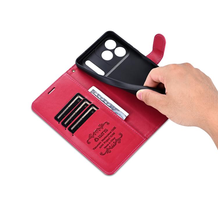 For iPhone 17 Pro AZNS Sheepskin Texture Flip Leather Phone Case(Red) - iPhone 17 Pro Cases by AZNS | Online Shopping UK | buy2fix